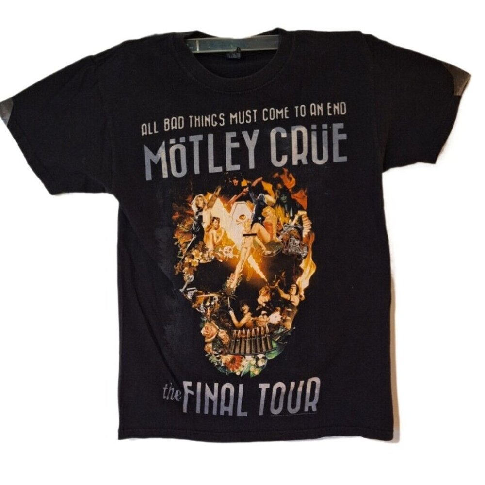 Mötley Crüe The Final Tour 2014 Black Short Sleeve Women's S Very Good